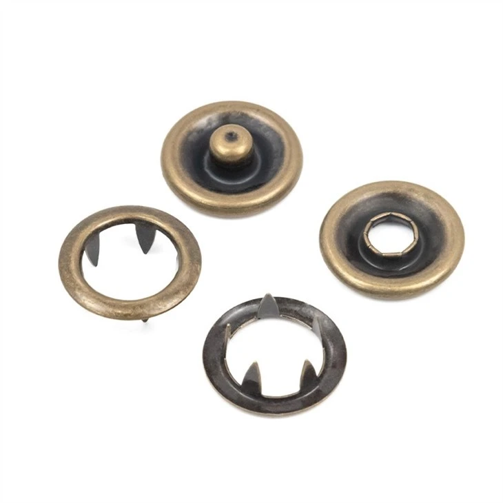 Metal Prong Ring Snap Fasteners