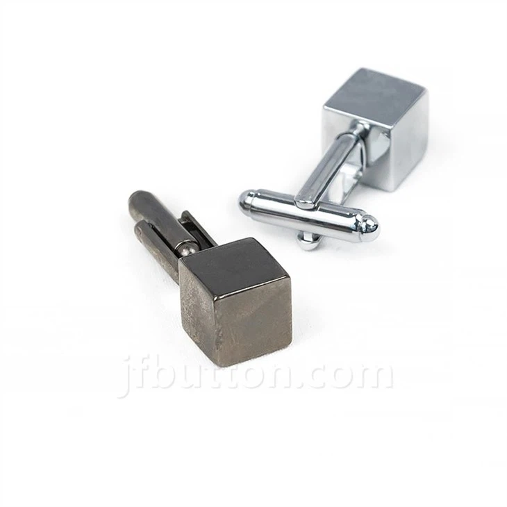 Silver Cufflinks Geometric