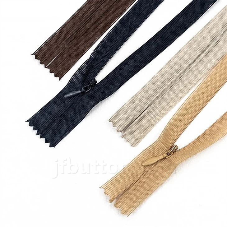 Black Invisible Zipper