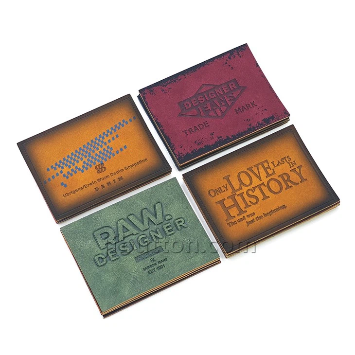 Faux Leather Garment Tags