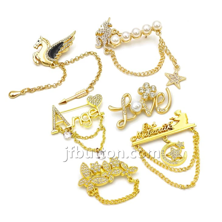 Gold Hijab Brooch For Women suppliers