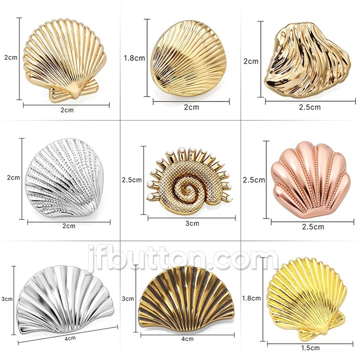 Metal Seashell Shaped Shank Buttons best