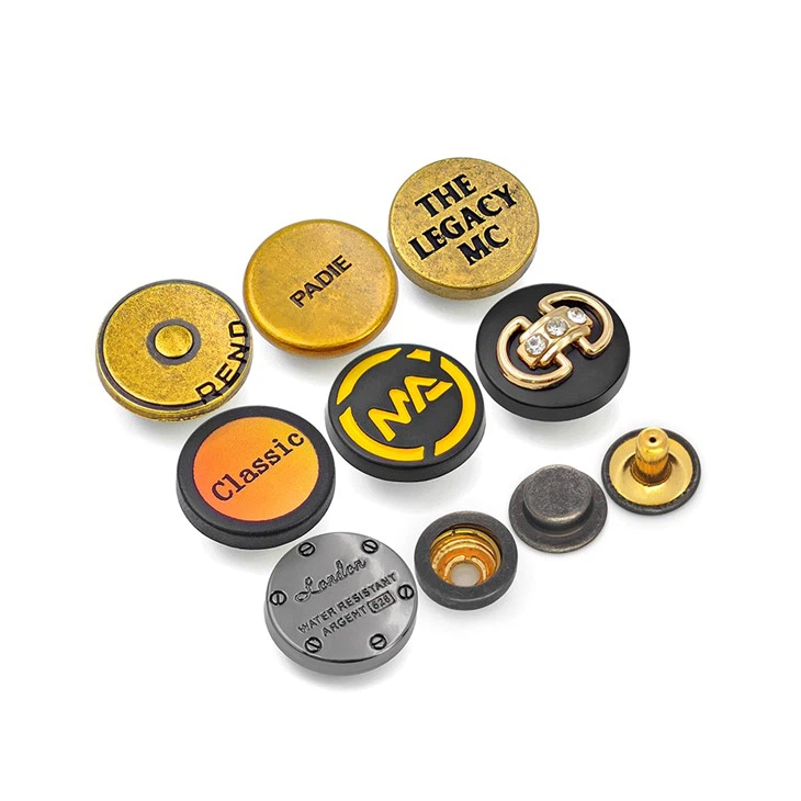 Metal Button Snaps For Leather factory