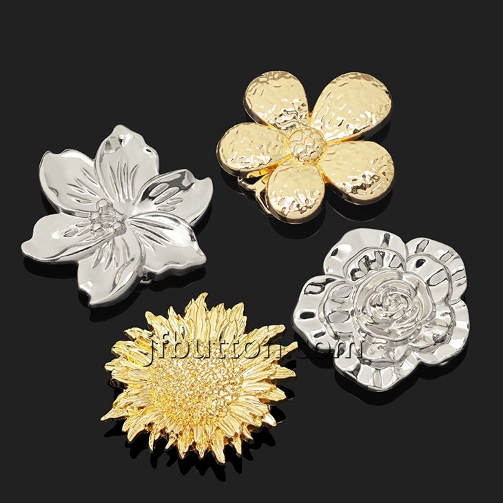 Sliver Flower Belt Metal Buckles suppliers